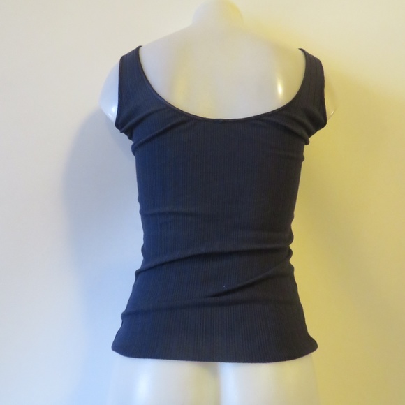TRANSIT BLUE RIBBED TANK TOP SZ 2/S* - Picture 4 of 6